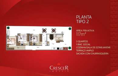 Imagem 2: Apartamentos com 2 a 3 quartos para venda em Caioba