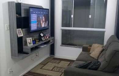 Imagem: O apartamento possui 2 Dormitórios, 1 Banheiro, 1 Vaga na garagem