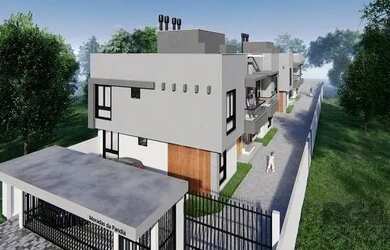 Imagem: O apartamento possui 2 Dormitórios, 1 Banheiro, 1 Vaga na garagem