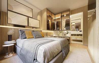 Imagem: O apartamento possui 1 Dormitório, 1 Banheiro, 53m² de Área