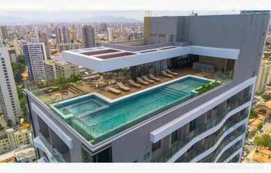 Imagem: O apartamento possui 1 Dormitório, 1 Banheiro, 1 Vaga na garagem