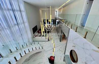 Imagem: A casa em condomínio possui 4 Dormitórios, 5 Banheiros, 4