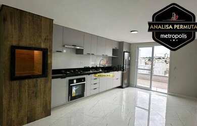 Imagem: O apartamento na cobertura possui 2 Dormitórios, 1 Banheiro