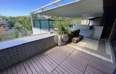 Imagem: O apartamento na cobertura possui 4 Dormitórios, 5 Banheiros