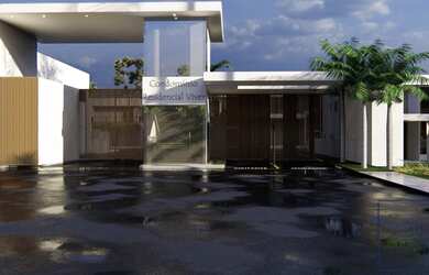 Imagem: A casa em condomínio possui 3 Dormitórios, 2 Banheiros, 2