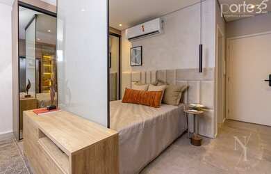 Imagem: O apartamento possui 1 Dormitório, 1 Banheiro, 43m² de Área