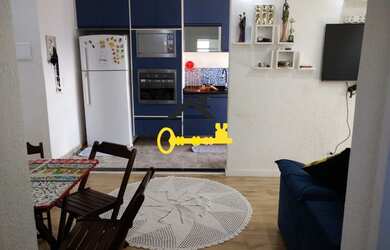 Imagem: O apartamento possui 1 Dormitório, 1 Banheiro, 1 Vaga na garagem