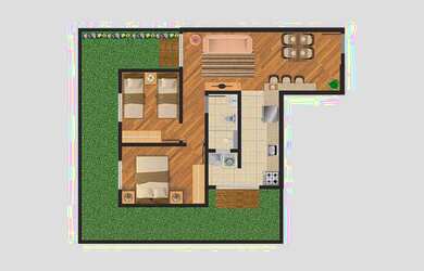 Imagem 5: APARTAMENTO com 2 dormitórios à venda por R$ 240.000,00 no bairro Lamenha...