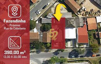 Imagem: O terreno possui 390m² de Área e está localizado em Fazendinha
