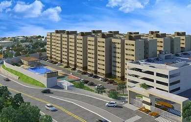 Imagem: O apartamento possui 2 Dormitórios, 2 Banheiros, 1 Vaga na