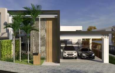 Imagem: A casa possui 4 Dormitórios, 4 Banheiros, 4 Vagas na garagem