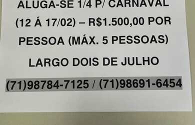 Imagem: O quarto está localizado em Dois de Julho, Salvador para alugar