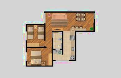 Imagem 4: APARTAMENTO com 2 dormitórios à venda por R$ 240.000,00 no bairro Lamenha...