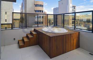 Imagem: O apartamento na cobertura possui 4 Dormitórios, 5 Banheiros