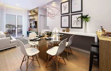 Imagem: O apartamento possui 2 Dormitórios, 1 Banheiro, 1 Vaga na garagem