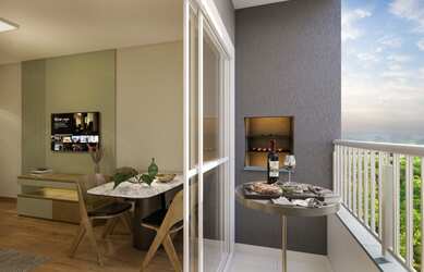 Imagem 3: Lindo Lançamento. Churrasqueira, Imóvel novo, Área de serviçoe45m²...