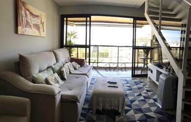 Imagem: O apartamento na cobertura possui 4 Dormitórios, 5 Banheiros