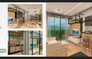 Imagem: O apartamento possui 2 Dormitórios, 2 Banheiros, 1 Vaga na