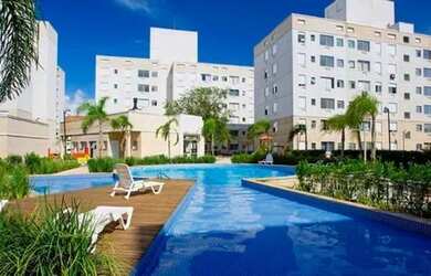 Imagem: O apartamento possui 2 Dormitórios, 1 Banheiro, 1 Vaga na garagem