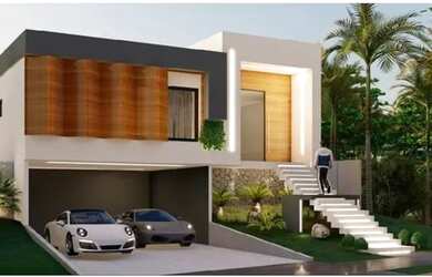 Imagem: A casa possui 4 Dormitórios, 4 Banheiros, 2 Vagas na garagem