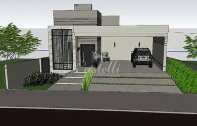 Imagem: A casa possui 3 Dormitórios, 1 Banheiro, 2 Vagas na garagem