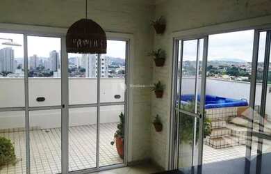 Imagem: O apartamento na cobertura possui 3 Dormitórios, 3 Banheiros