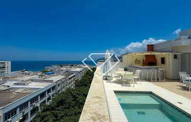 Imagem: O apartamento na cobertura possui 4 Dormitórios, 5 Banheiros