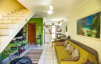 Imagem: A casa em condomínio possui 2 Dormitórios, 3 Banheiros, 1