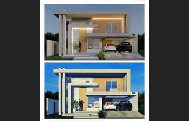 Imagem: A casa em condomínio possui 4 Dormitórios, 5 Banheiros, 2