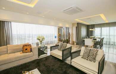 Imagem: O apartamento na cobertura possui 3 Dormitórios, 5 Banheiros