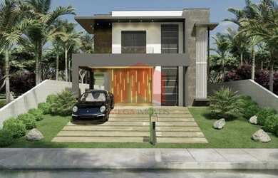 Imagem: A casa possui 3 Dormitórios, 1 Banheiro, 2 Vagas na garagem