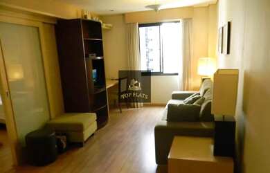 Imagem: O studio possui 1 Dormitório, 1 Banheiro, 1 Vaga na garagem