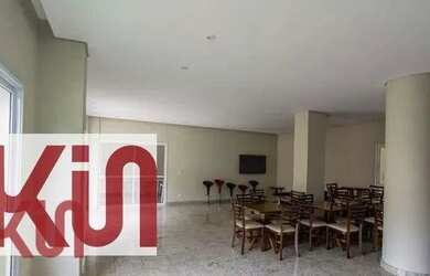 Imagem: O apartamento possui 1 Dormitório, 2 Banheiros, 1 Vaga na garagem