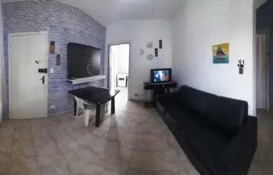 Imagem: O apartamento possui 1 Dormitório, 1 Banheiro, 1 Vaga na garagem