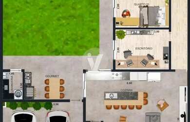 Imagem 8: Casa nova com 3 dormitórios uma suíte com closet , 3 banheiros e gourmet...