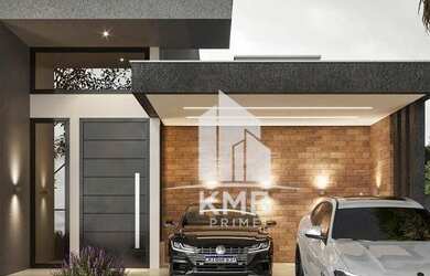 Imagem: A casa possui 3 Dormitórios, 2 Banheiros, 2 Vagas na garagem