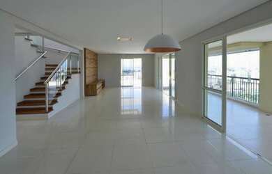 Imagem: O apartamento na cobertura possui 3 Dormitórios, 5 Banheiros