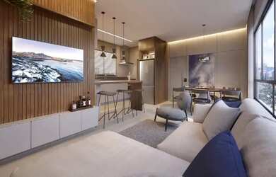 Imagem: O apartamento possui 3 Dormitórios, 1 Banheiro, 2 Vagas na