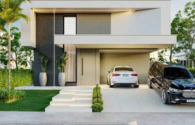 Imagem: A casa em condomínio possui 3 Dormitórios, 5 Banheiros, 4