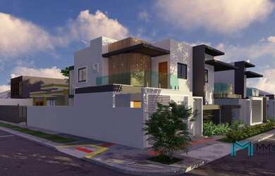 Imagem: A casa em condomínio possui 3 Dormitórios, 2 Banheiros, 2