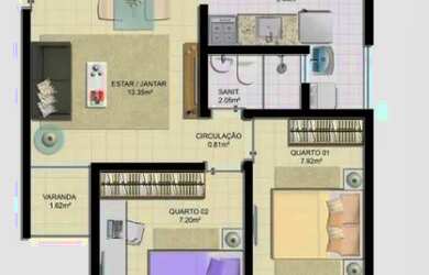 Imagem 11: Apartamento 2/4 Condomínio Garden Residencial Cajazeiras