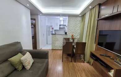 Imagem: O apartamento possui 2 Dormitórios, 1 Banheiro, 1 Vaga na garagem