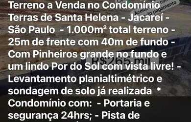 Imagem 2: Terreno em condomínio. 1.000m² de Área