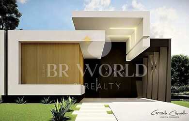 Imagem: A casa possui 4 Dormitórios, 5 Banheiros, 3 Vagas na garagem