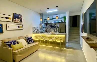 Imagem: O apartamento possui 1 Dormitório, 1 Banheiro, 1 Vaga na garagem