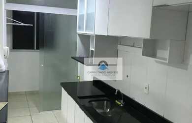 Imagem: O apartamento possui 2 Dormitórios, 1 Banheiro, 1 Vaga na garagem