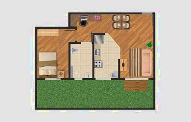 Imagem 3: APARTAMENTO com 2 dormitórios à venda por R$ 240.000,00 no bairro Lamenha...