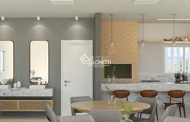 Imagem: O apartamento possui 3 Dormitórios, 1 Banheiro, 1 Vaga na garagem