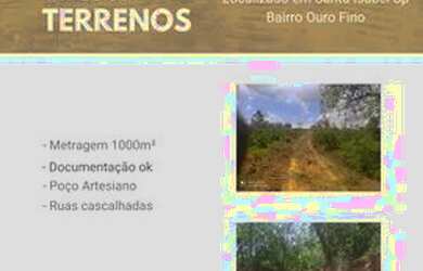 Imagem 1: Lote/Terreno para venda possui 1000 metros quadrados em Ouro Fino - Santa...