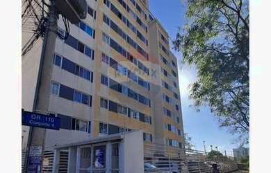 Imagem: O apartamento possui 1 Dormitório, 1 Banheiro, 1 Vaga na garagem